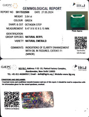 3.84/CT Natural Panna Stone with Govt. Lab Certificate-6771